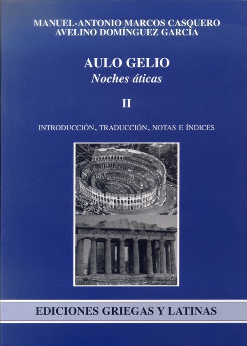 Noches Áticas, de Gelio, Aulo | portada del libro
