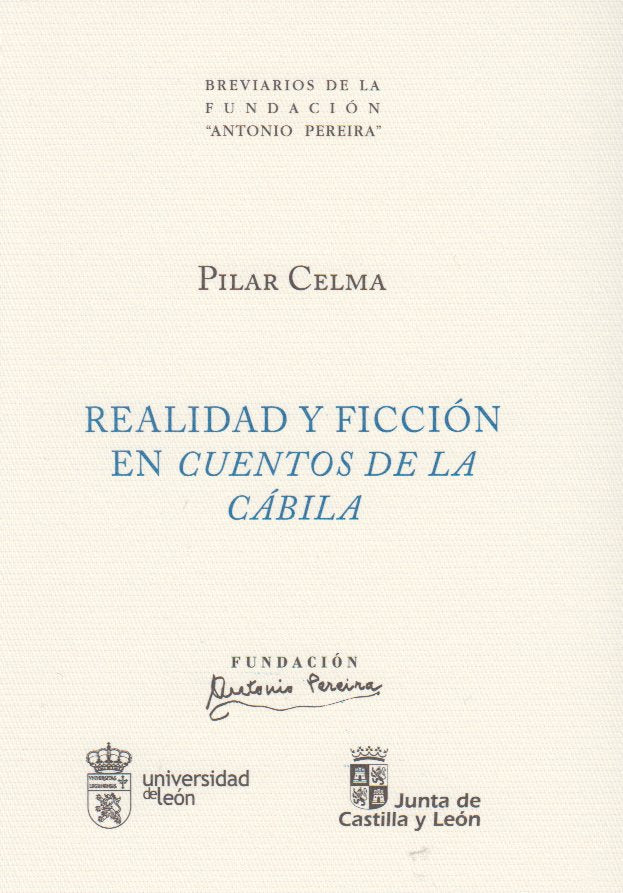 Realidad y ficcción en cuentos de la Cábila, de Celma Valero, Pilar | portada del libro
