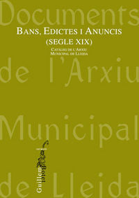 Bans, Edictes i Anuncis (Segle XIX), de Varios autores | portada del libro