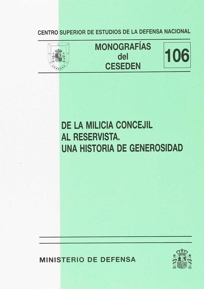 De la milicia concejil al reservista, de José Luis Asensio Gómez | portada del libro