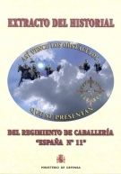 Extracto del historial del Regimiento de Caballería "España nº 11" | portada del libro