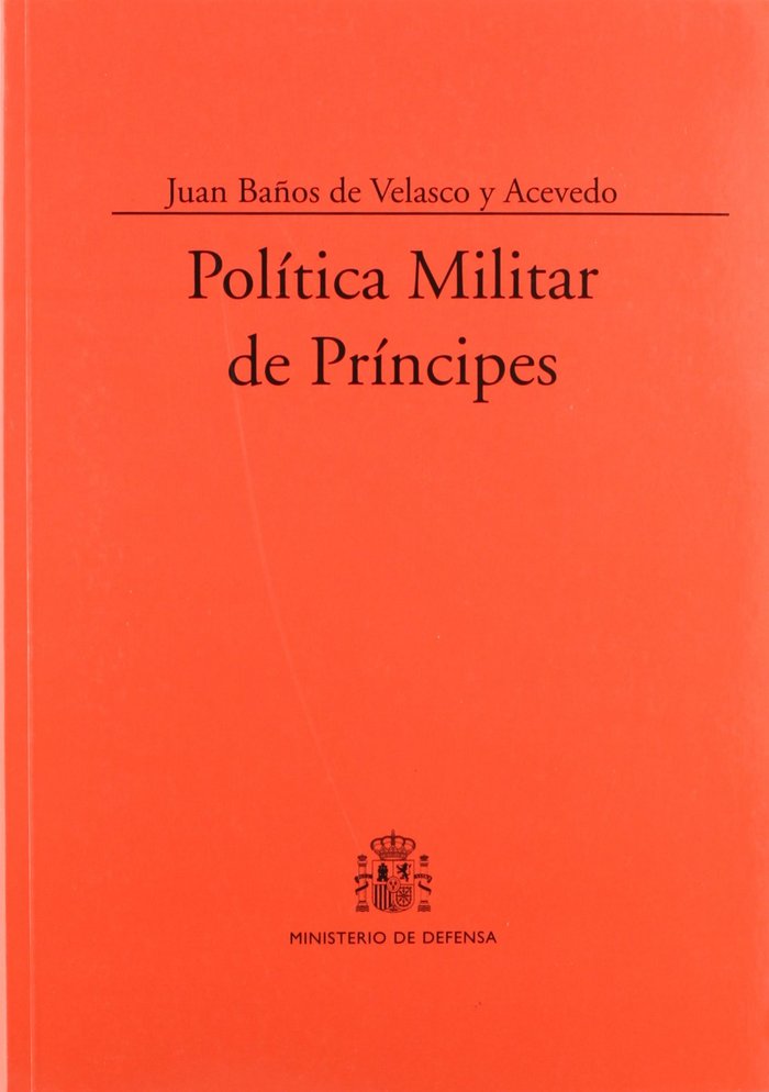 Política militar de príncipes, de Baños de Velasco y Acevedo | portada del libro