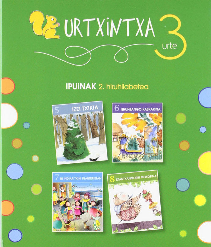 Urtxintxa 3 urte - 2. hiruhilabeteko ipuinak (5-8), de Batzuen artean | portada del libro