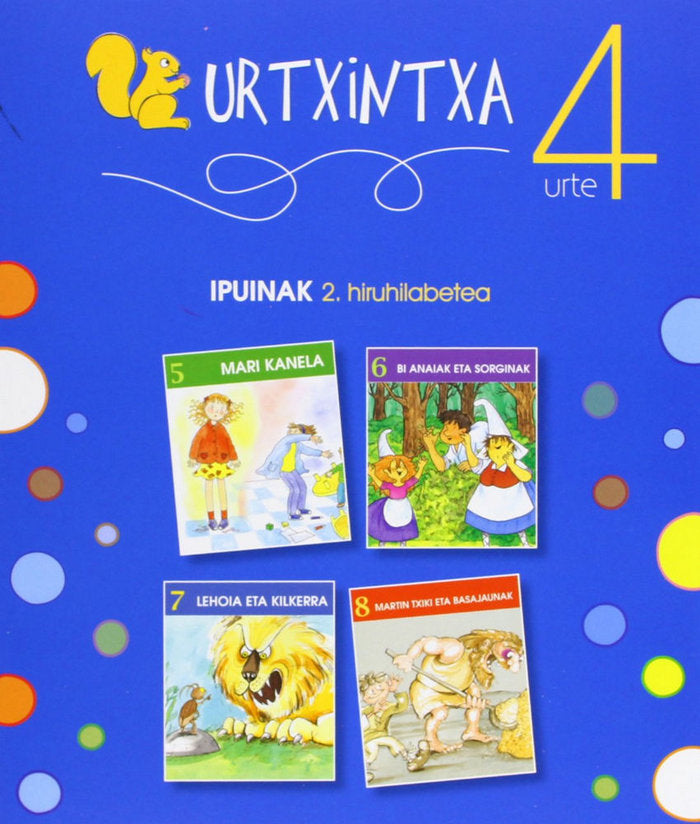 Urtxintxa 4 urte - 2. hiruhilabeteko ipuinak (5-8), de Batzuen artean | portada del libro