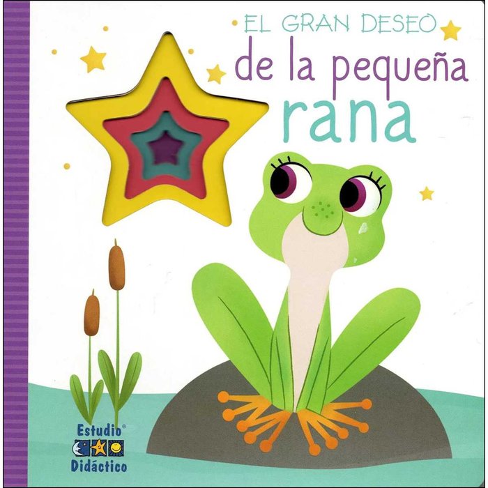 EL GRAN DESEO DE LA PEQUEÑA RANA, de THE CLEVER FACTORY | portada del libro