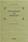 Diccionario de Derecho (4.ª edición), de Luís Ribó Durán | portada del libro