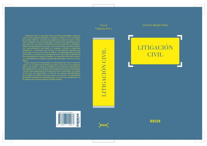 LITIGACION CIVIL. ASPECTOS PROCESALES Y SUSTANTIVO, de VELLESPÃN PÉREZ, D. | portada del libro