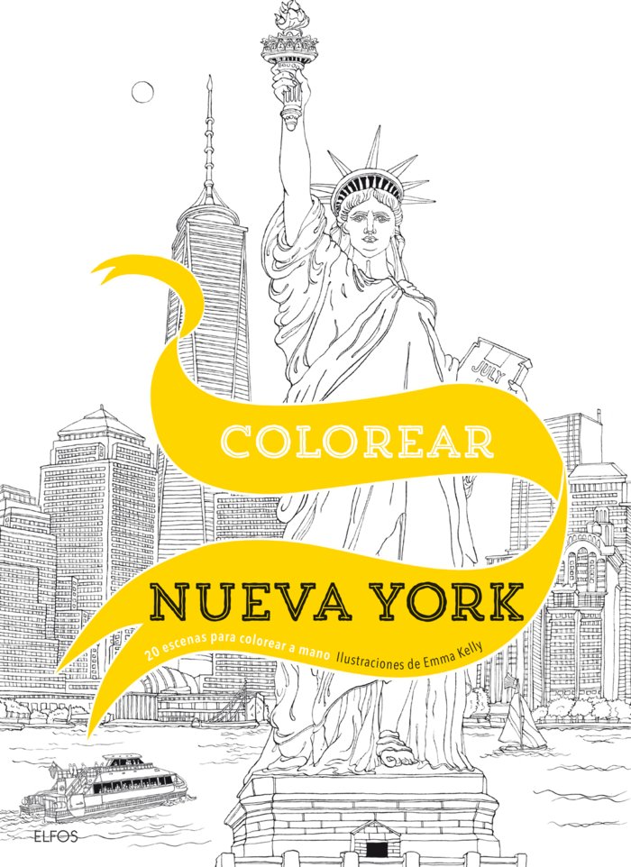 COLOREAR NUEVA YORK, de Kelly | portada del libro
