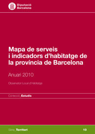Mapa de serveis i indicadors d'habitatge de la província de Barcelona | portada del libro
