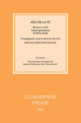 Año de la Fe. Carta apostólica 'Porta Fidei', de Benedicto XVI | portada del libro