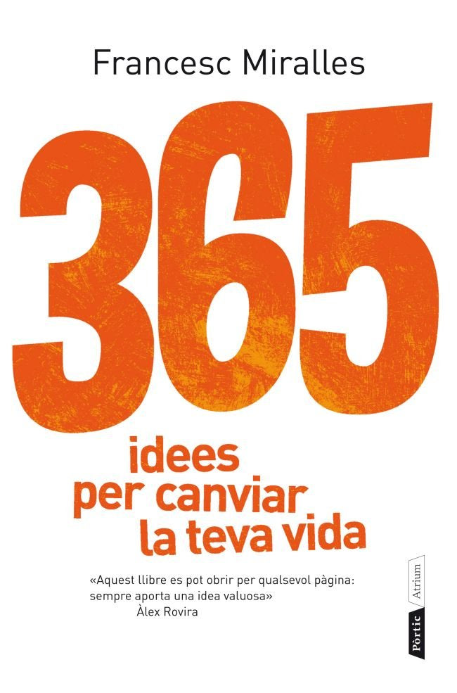 365 idees per canviar la teva vida, de Miralles | portada del libro