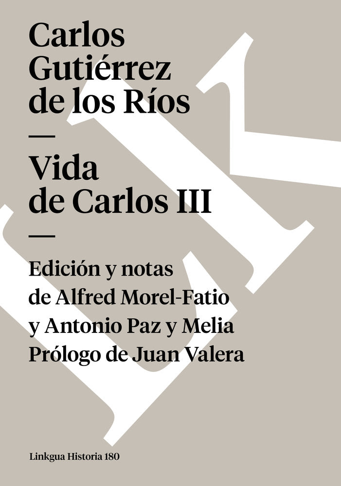Vida de Carlos III, de Gutiérrez de los Ríos, Carlos José | portada del libro