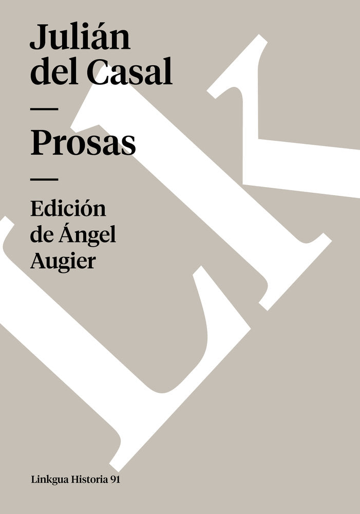 PROSAS DE JULIAN DEL CASAL, de del Casal, Julián | portada del libro