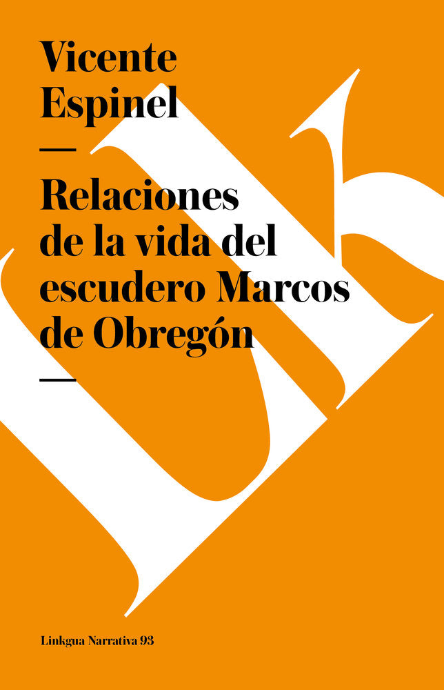 Vida del escudero Marcos de Obregón, de Espinel, Vicente | portada del libro
