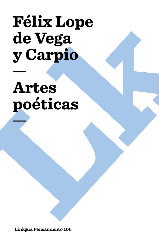 Artes poéticas, de de Vega, Lope | portada del libro