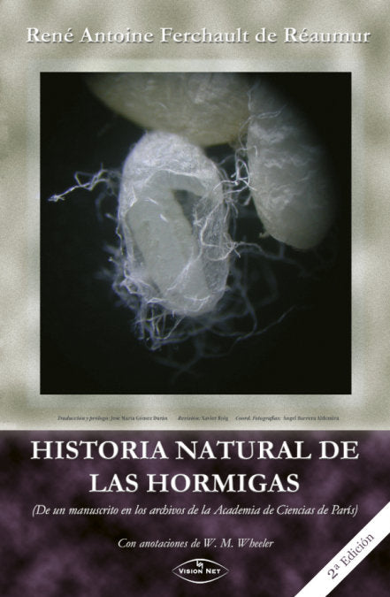 HISTORIA NATURAL DE LAS HORMIGAS, de OINE FERCHAULT DE REAUMUR, RENE ANT | portada del libro