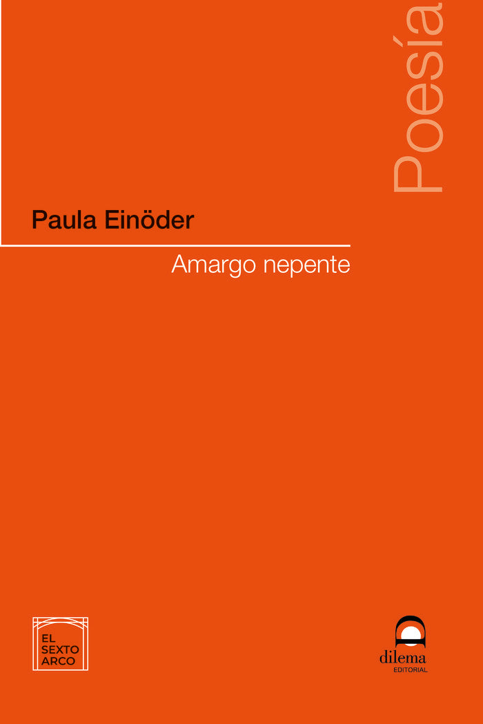 Amargo nepente, de Einöder, Paula | portada del libro