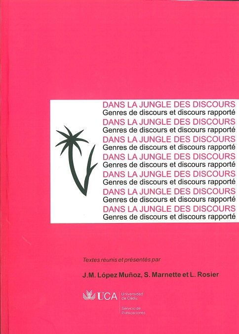 Dans la jungle des discours, de LOPEZ MUÑOZ | portada del libro