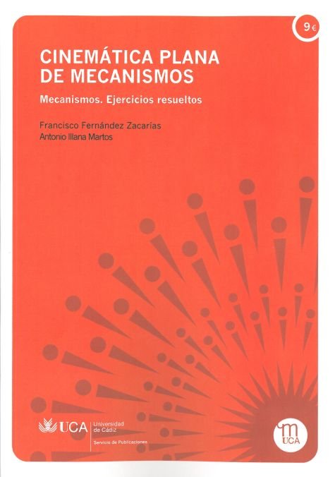 Cinemática plana de mecanismos, de Fernández Zacarías | portada del libro