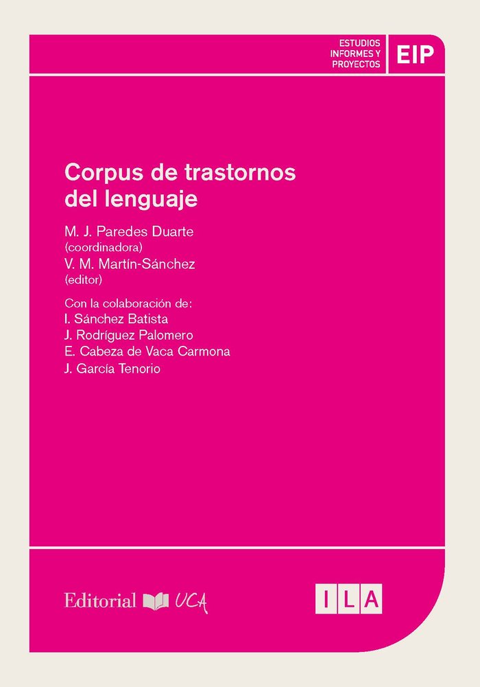 Corpus de trastornos del lenguaje | portada del libro