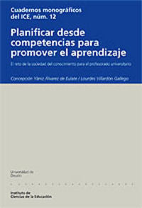Planificar desde competencias para promover el aprendizaje, de YANIZ ALVAREZ DE EULATE | portada del libro