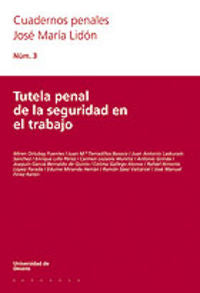 Tutela penal de la seguridad en el trabajo, de AA.VV. | portada del libro