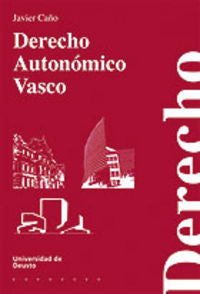 Derecho autonómico Vasco, de CAÑO | portada del libro