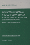 ENTIDADES ECLESIASTICAS Y DERECHO DE ESTADOS, de MARTIN | portada del libro