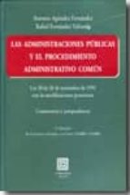 ADMINISTRACIONES PUBLICAS Y EL PROCEDIMIENTO ADMINISTRATIVO, de ANTONIO AGUNDEZ FERNANDEZ | portada del libro