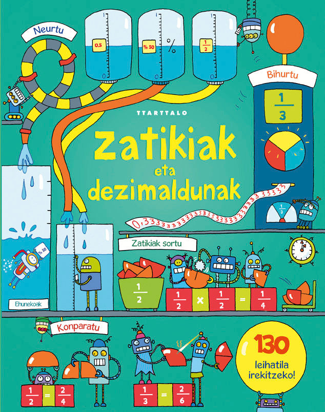 Zatikiak eta zenbaki dezimaldunak, de Dickins, Rosie | portada del libro