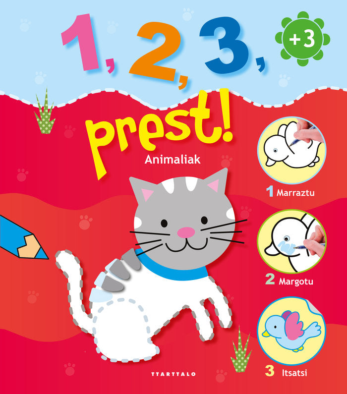 1, 2, 3 Prest! Animaliak | portada del libro