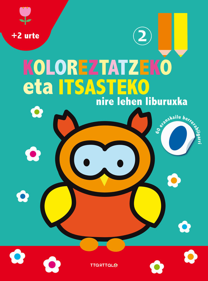 Koloreztatzeko eta itsasteko nire lehen liburuxka 2, de Ballon | portada del libro