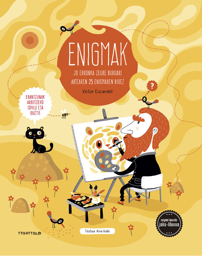Enigmak. ARTEA. Jo erronka zeure buruari artearen 25 enigmaren bidez, de GALLO, ANA | portada del libro