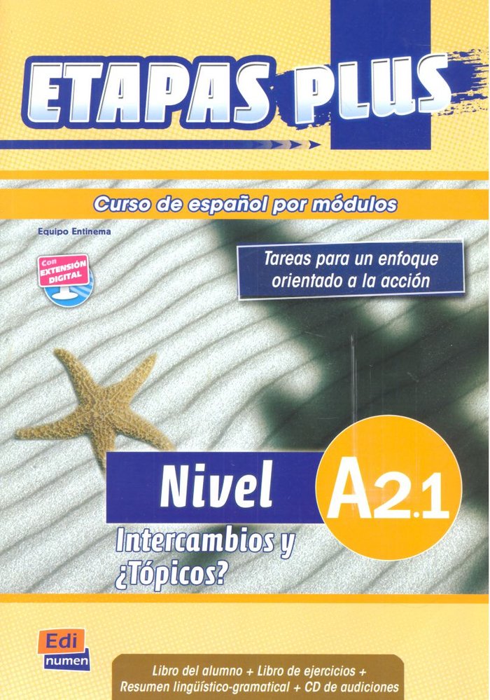Etapas Plus A2.1 - Libro del alumno, de Eusebio Hermira, Sonia | portada del libro