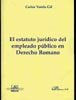 El estatuto jurídico del empleado público en Derecho Romano, de Varela Gil | portada del libro