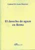 El derecho de aguas en Roma, de Gerez Kraemer | portada del libro