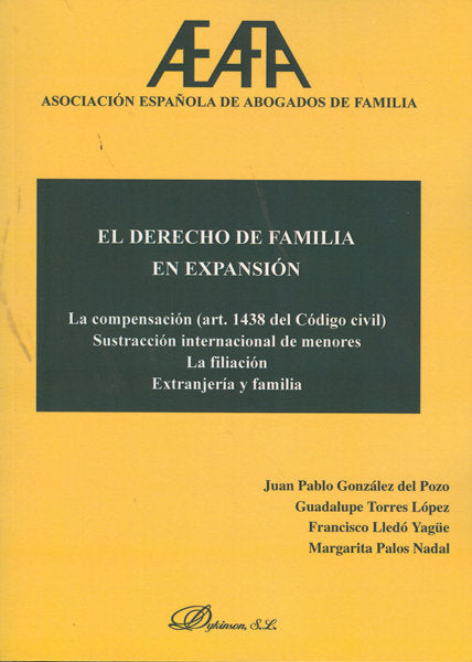 El Derecho de Familia en Expansión, de González del Pozo, Juan Pablo | portada del libro