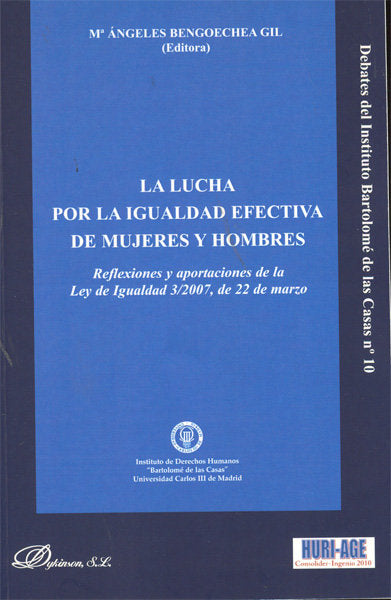 La lucha por la igualdad efectiva de mujeres y hombres., de Bengoechea Gil, Mª Ángeles | portada del libro