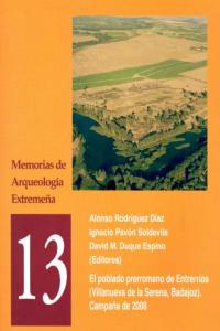 POBLADO PRERROMANO DE ENTRERRIOS,EL, de RODRIGUEZ DIAZ | portada del libro