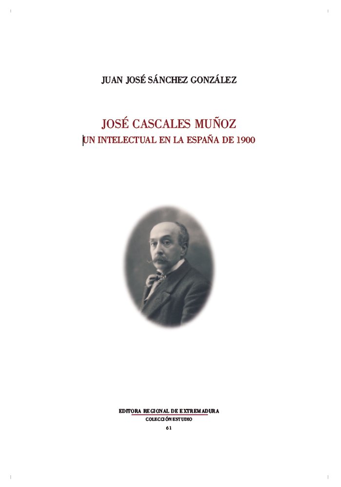 José Cascales Muñoz, de Sánchez González, Juan José | portada del libro