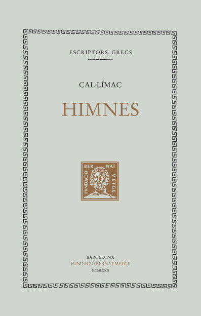 Himnes, de Calímac | portada del libro