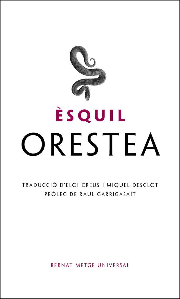 ORESTEA, de ESQUIL | portada del libro
