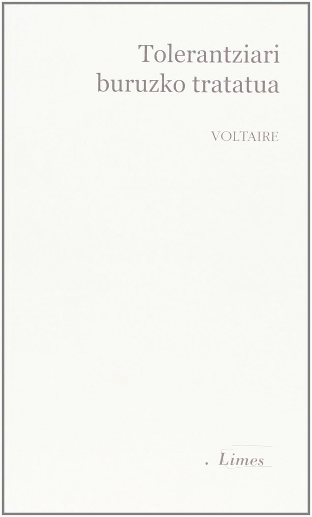 Tolerantziari buruzko tratatua, de VOLTAIRE | portada del libro