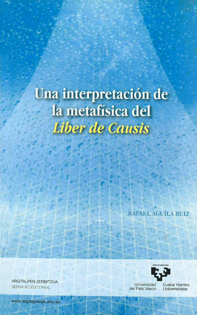 Una interpretación de la metafísica del Liber de Causis, de Águila Ruiz, Rafael | portada del libro