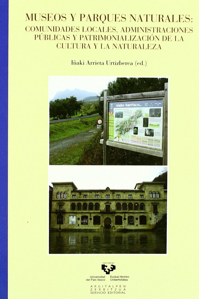 MUSEOS Y PARQUES NATURALES, de ARRIETA URTIZBEREA, IÑAKI | portada del libro