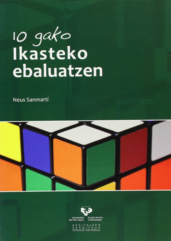 10 gako. Ikasteko ebaluatzen, de Sanmartí Puig, Neus | portada del libro