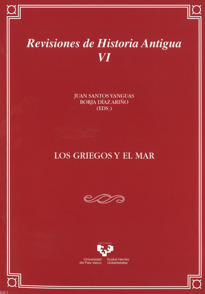 Los griegos y el mar, de SANTOS YANGUAS, JUAN | portada del libro
