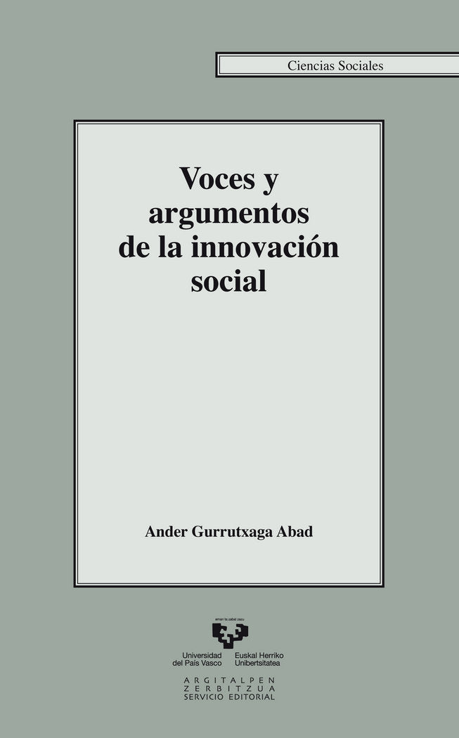 Voces y argumentos de la innovación social, de Gurrutxaga Abad, Ander | portada del libro