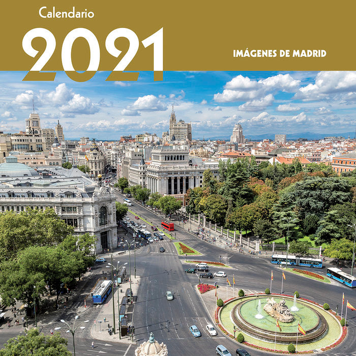 Calendario Imágenes de Madrid 2021, de Ediciones La Librería | portada del libro