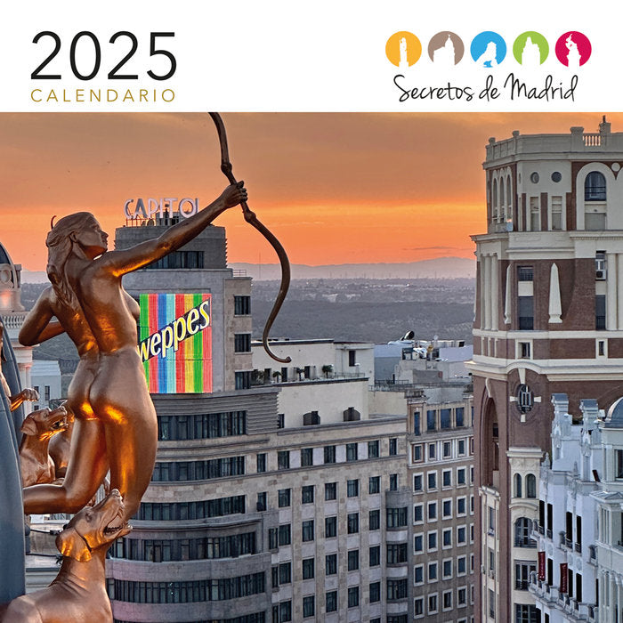 CALENDARIO 2025. SECRETOS DE MADRID, de GARCIA DEL MORAL ESCOBEDO, MANUEL | portada del libro
